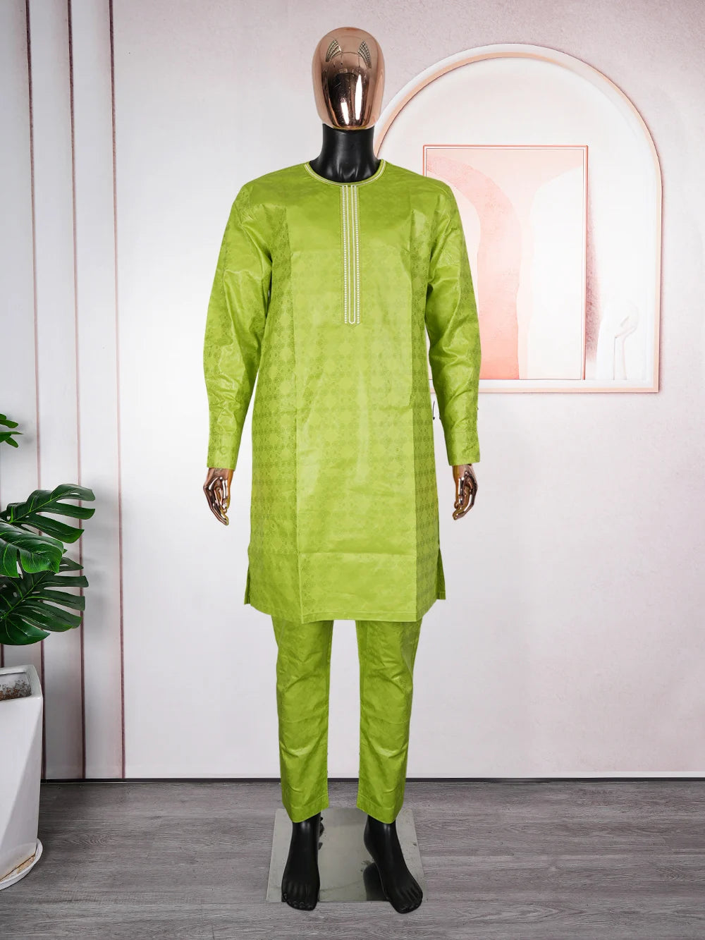African Clothes for Men 3 PCS Long Sleeve Tops And Pants Suits Dashiki Tranditional Bazin Embroidery Outfits With Coat