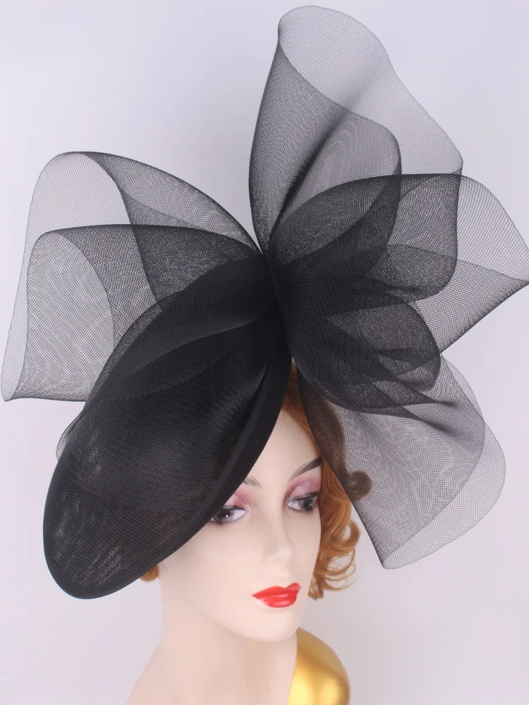 Elegant Wedding Mesh Flower Fascinator Hat for Women Tea Party Headpiece Royal Ascot