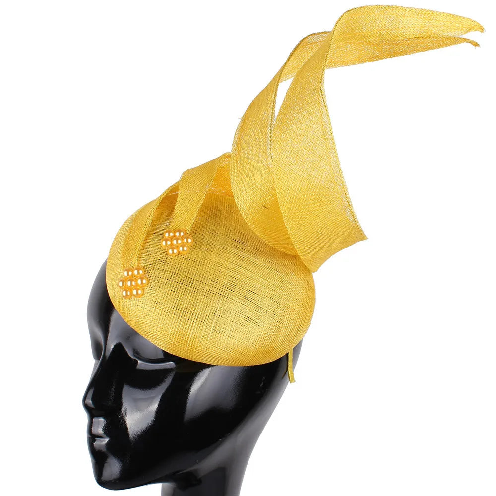 Sinamay Fascinator Hat | 4-Layer Millinery Headpiece for Occasions
