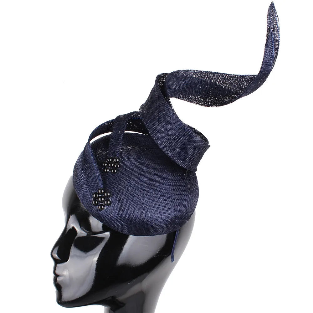 Sinamay Fascinator Hat | 4-Layer Millinery Headpiece for Occasions