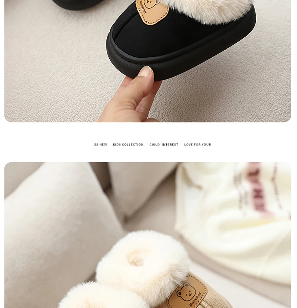 Toddler Snow Boots | Faux Fur Warm Slip-On with Anti-Slip Sole (1–3 Years)