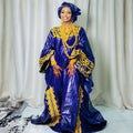 African Dresses for Women Dashiki Traditional Bazin Gown Ankara Embroidery Boubou Robe Nigeria Wedding Evening Party Dress