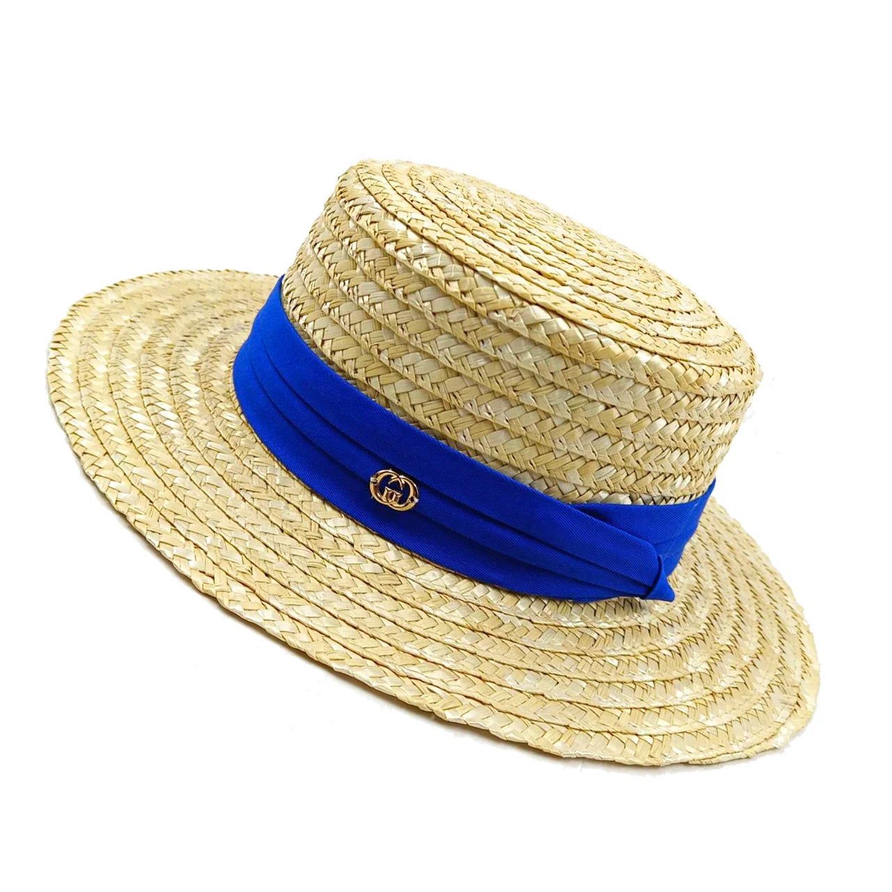 Women's Shiny Straw Sun Hat | Hepburn Style Beach Hat | AvantBah