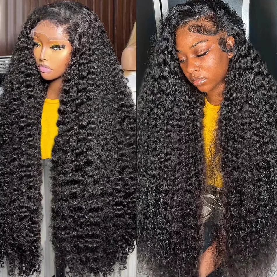 Perruques Lace Front Cheveux Naturels Ondulés Profonds Pré-épilées Densité 180% HD 13x6 Perruques Frontales en Dentelle pour Femmes Cheveux Humains Perruques Frontales en Dentelle