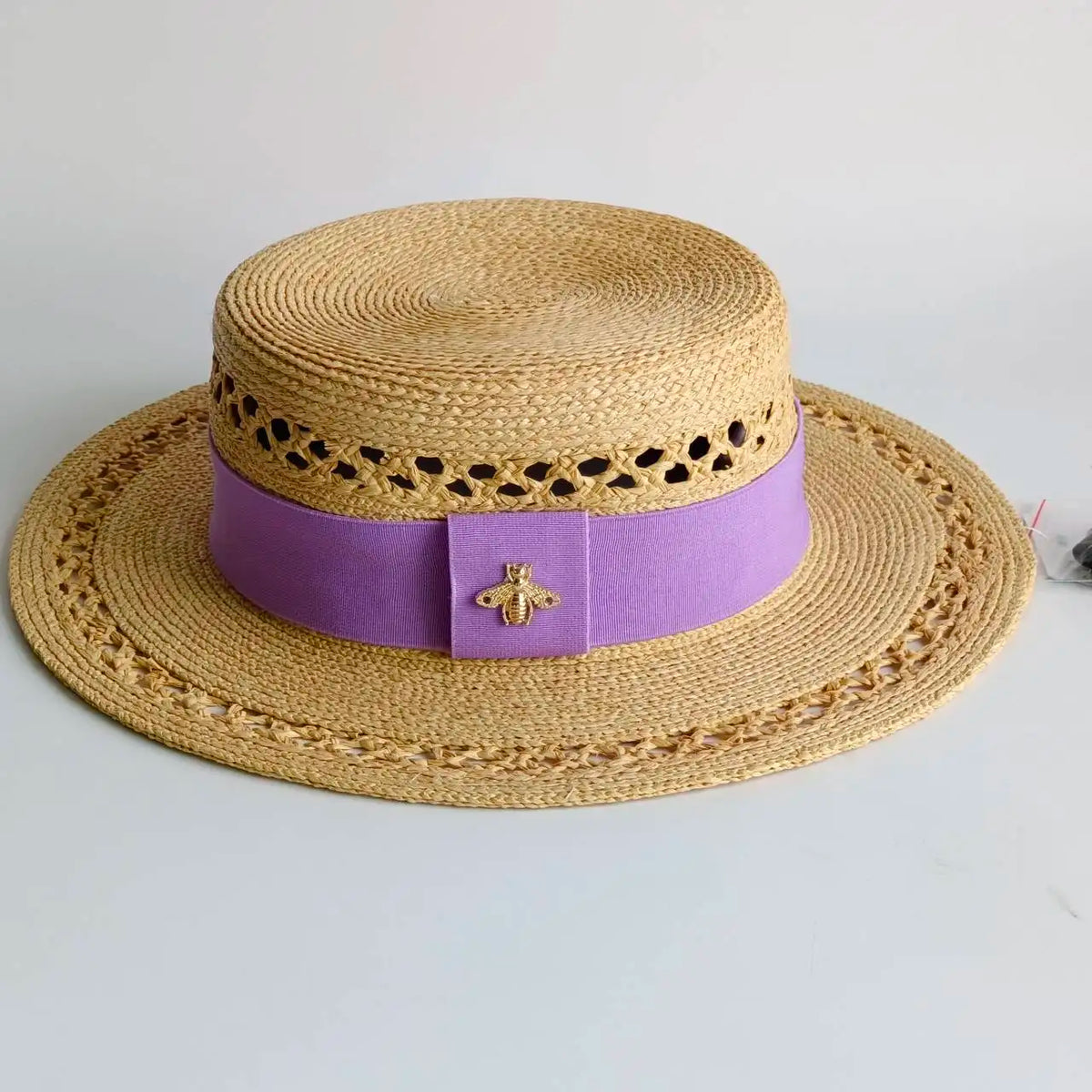 Women's Shiny Straw Sun Hat | Hepburn Style Beach Hat