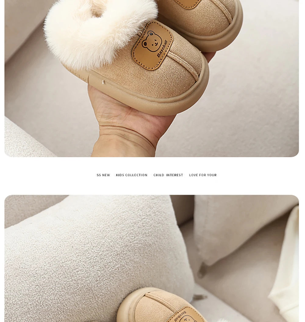 Toddler Snow Boots | Faux Fur Warm Slip-On with Anti-Slip Sole (1–3 Years)