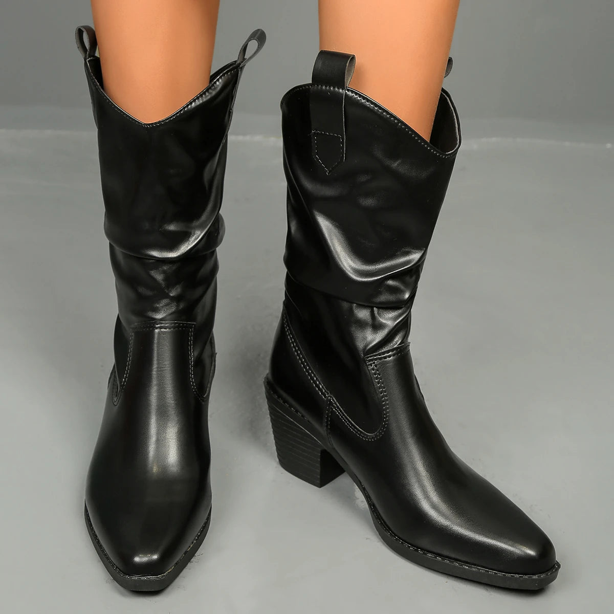 Winter Elegant Pointed Sexy Suede Midsole Boots Fashionable Hot Selling New Comfortable Large Size Women's Riding Boots