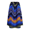 2025 Spring New Women's 2 Piece Set Miyake Pleated Top Fashion Stripe Age Reducing Suit Fashionable Matching Printed Half Skirt