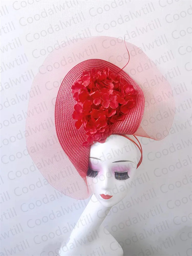 Flower Pillbox Fascinator Hat | Elegant Wedding & Derby Headpiece