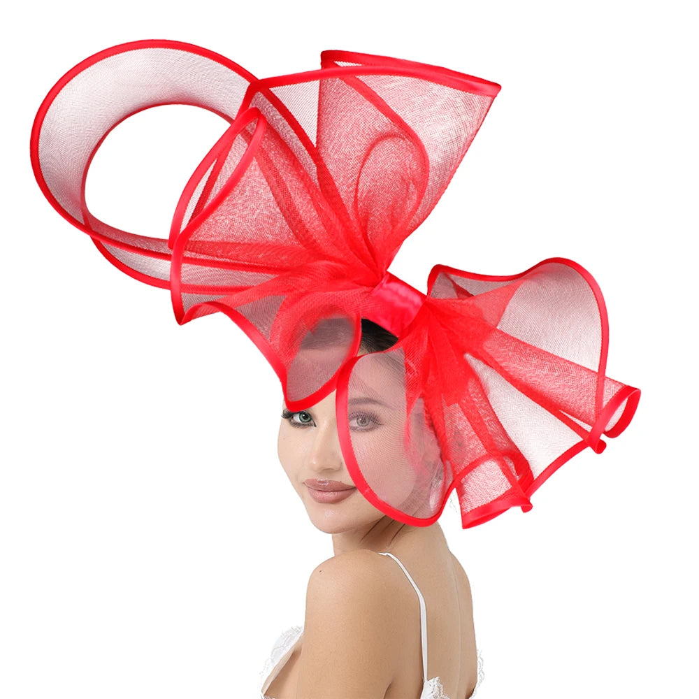 Solid Mesh Fascinator Hairband | Wedding, Cocktail & Tea Party Hat