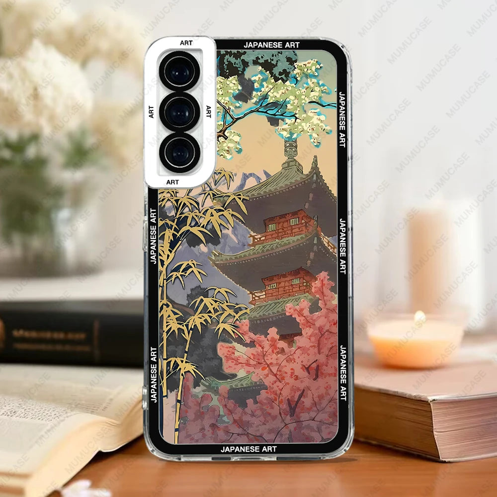 Samsung Galaxy Phone Case – Japanese Art Print TPU Cover