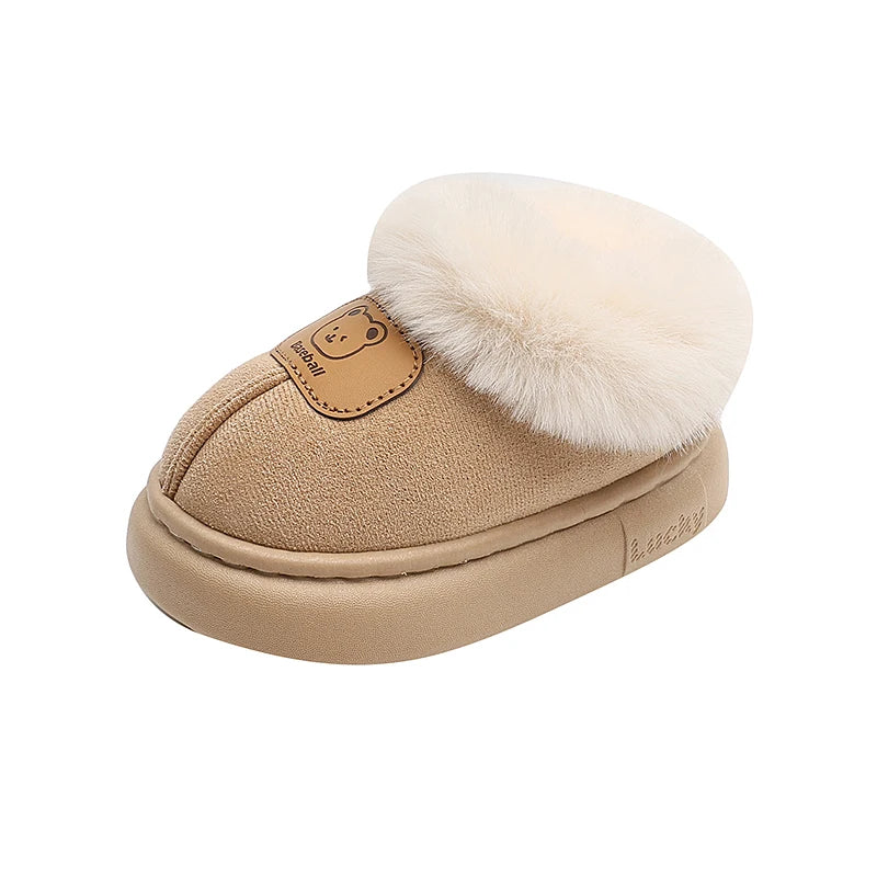 Toddler Snow Boots | Faux Fur Warm Slip-On with Anti-Slip Sole (1–3 Years)