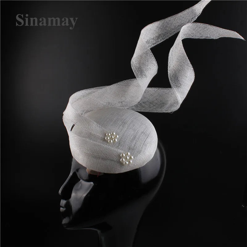 Sinamay Fascinator Hat | 4-Layer Millinery Headpiece for Occasions