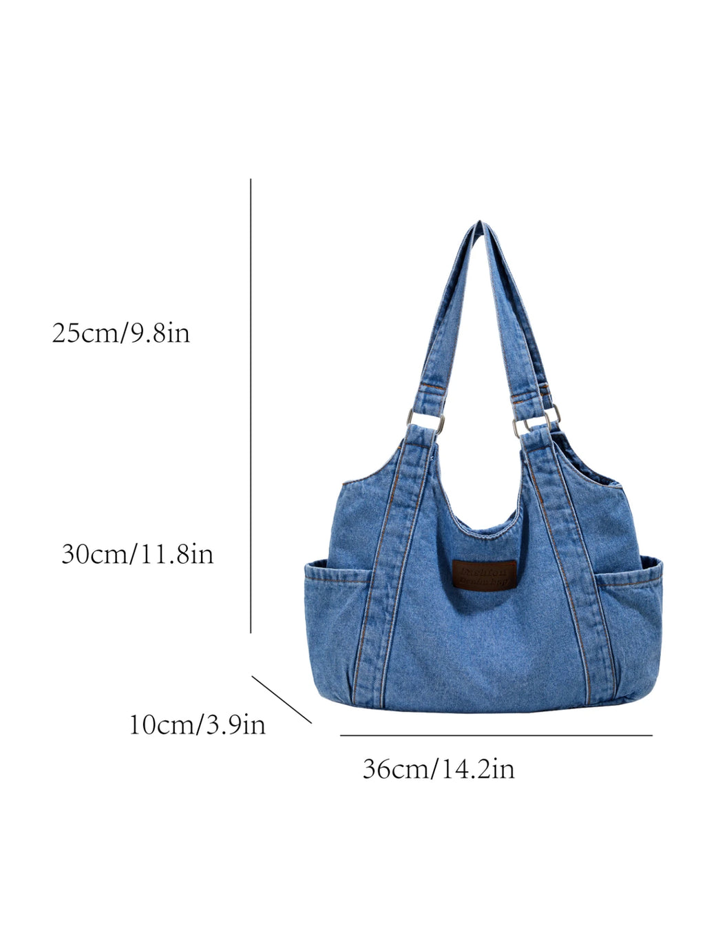 Fashion Luxury Women's Shoulder Bag Denim Fabric High Quality Women's Handbags Large Capacity Multi Functional Women‘s Tote Bag