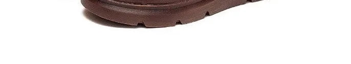 Genuine Leather Mid-Calf Motorcycle Boots Women's Autumn Winter New Style Retro Soft Bottom  Boots Trendy Short Boots