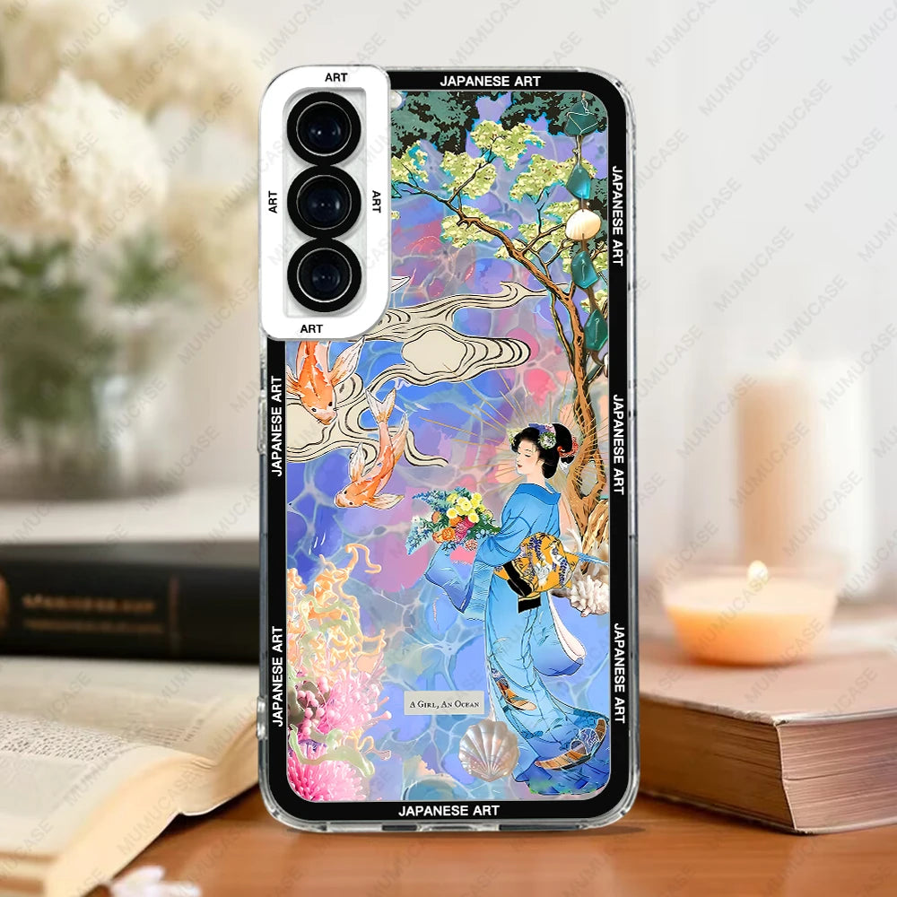 Samsung Galaxy Phone Case – Japanese Art Print TPU Cover