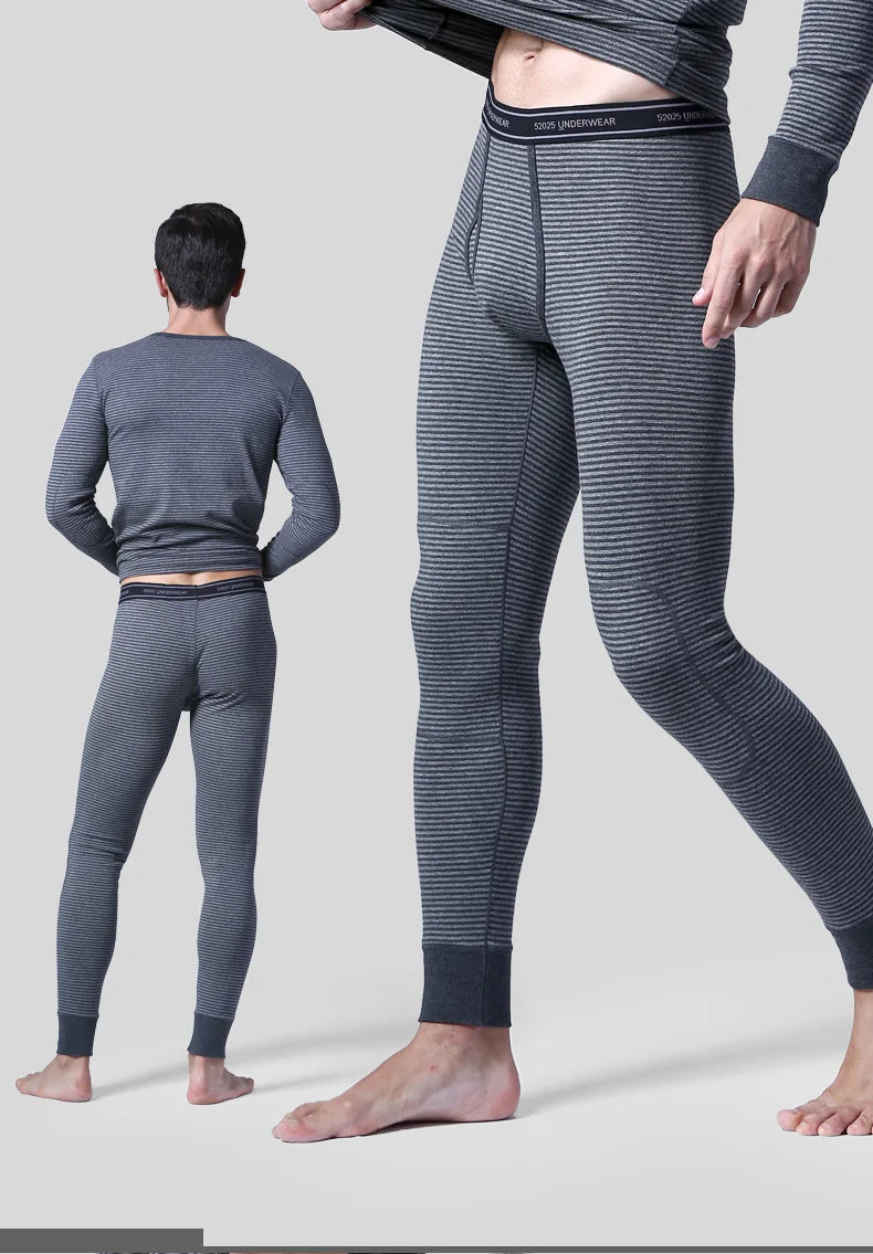 52025 Warm Men's & Women Thermal Leggings – Cotton Fleece-Lined Winter Pants, Breathable & Seamless for Ultimate Comfort