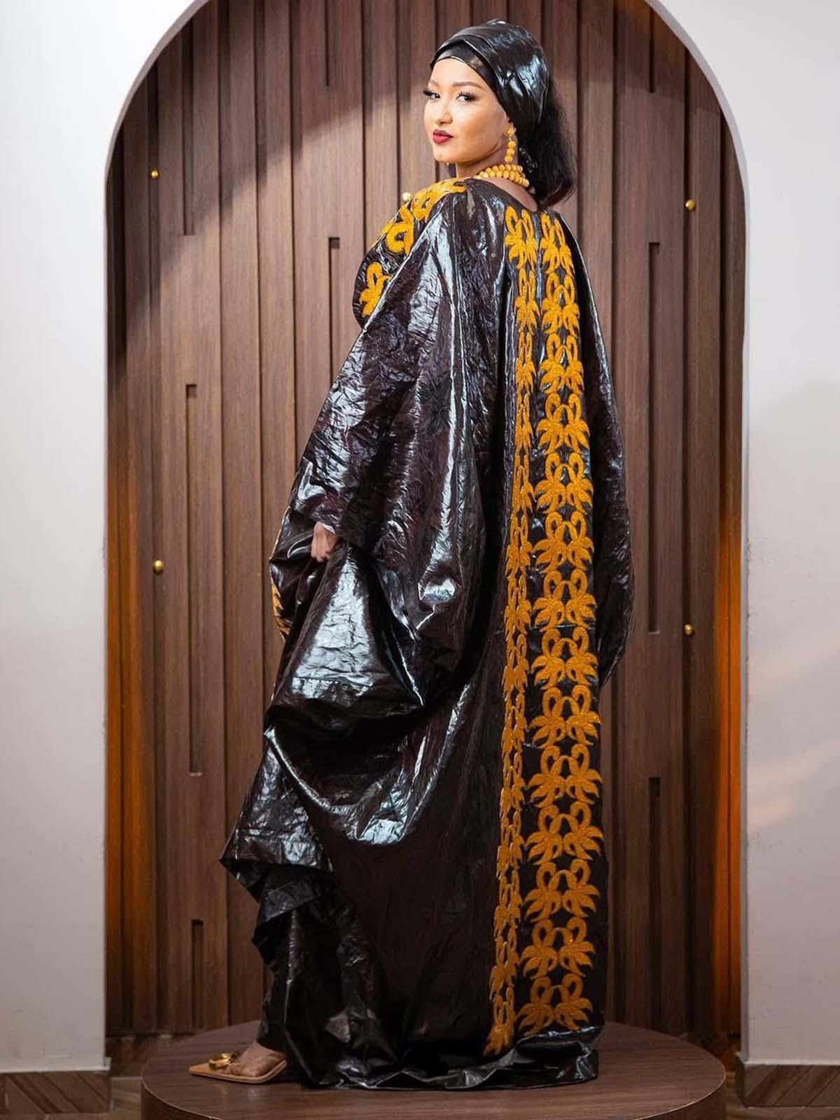 African Gatzner Bazin Riche Clothing|Women's Abaya|Embroidery Elegant Bubu |Dress|Party And Weddings
