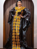 African Gatzner Bazin Riche|Women's Abaya|Embroidery Elegant Bubu |Dress|Party And Weddings