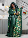 Gatzner Bazin Riche Africain Traditionnel | Abaya pour Femme | Broderie Bubu Élégant | Robe | Fête et Mariages