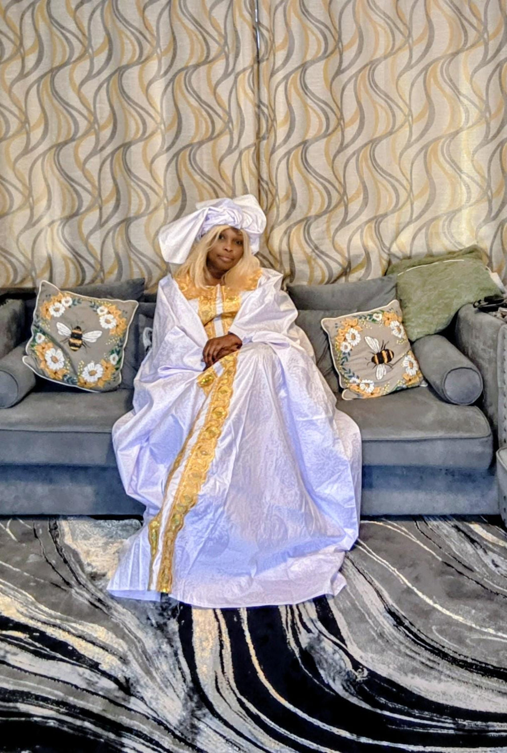 African Gatzner Bazin Riche Clothing|Women's Abaya|Embroidery Elegant Bubu |Dress|Party And Wedding