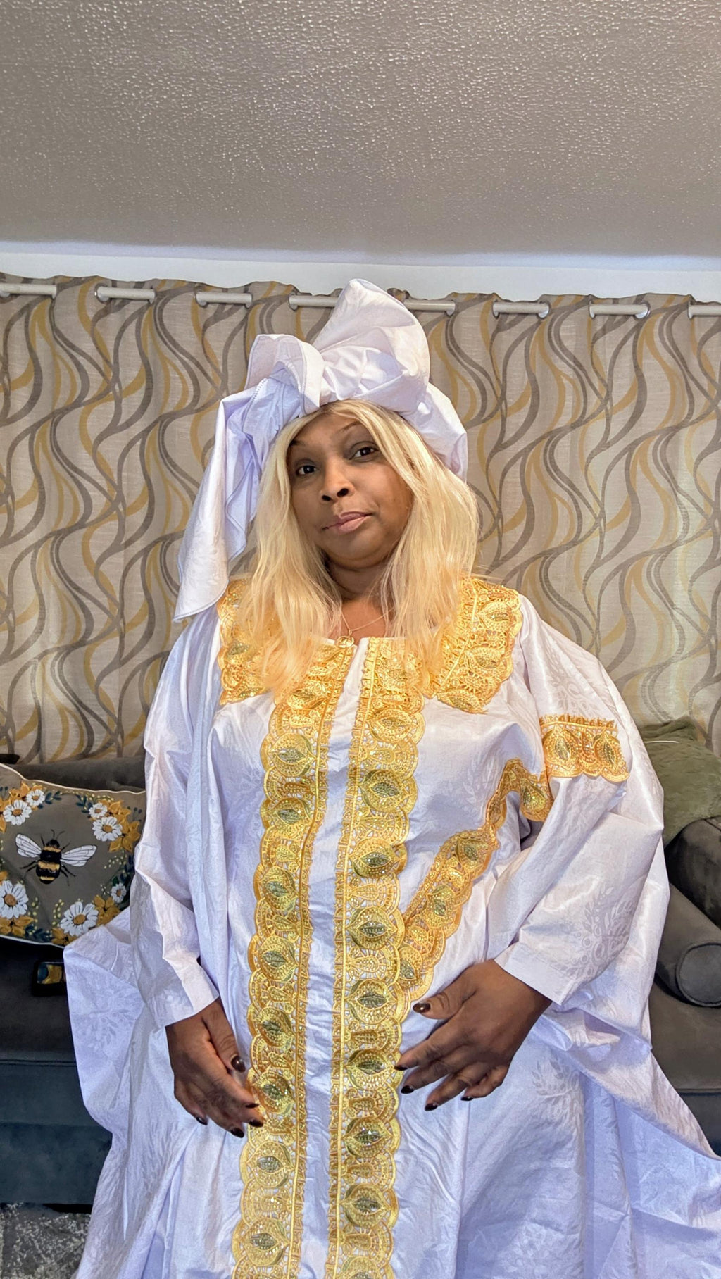 African Gatzner Bazin Riche Clothing|Women's Abaya|Embroidery Elegant Bubu |Dress|Party And Wedding