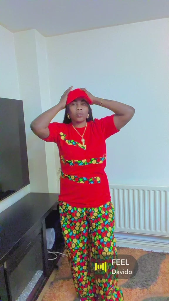 Women’s Three-Piece T-Shirt, Trousers & Hat Set