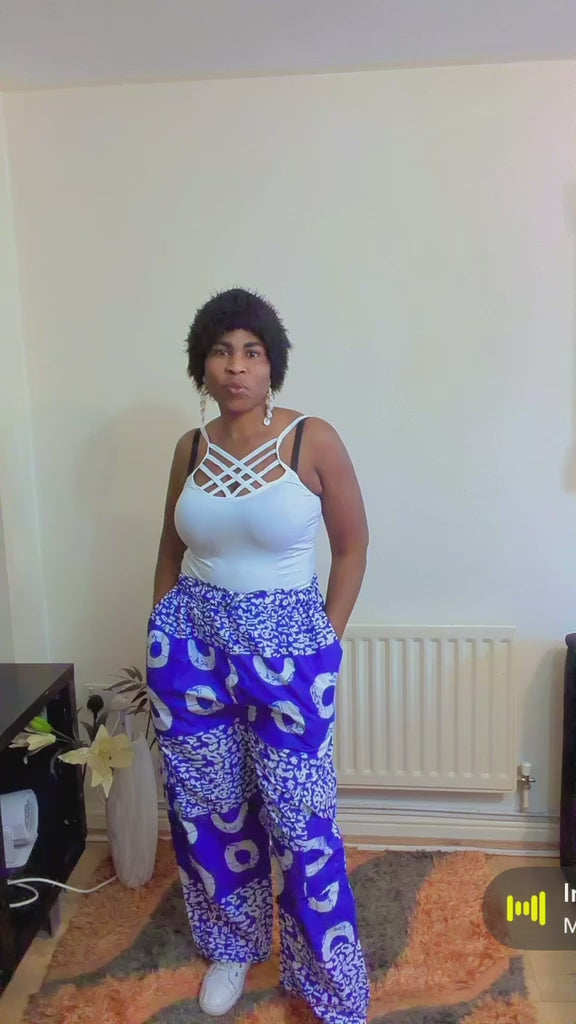 Women’s Wide-Leg Trousers Drawstring And Top Set | M–4XL