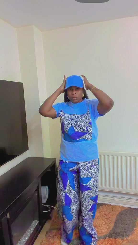 Women’s Three-Piece T-Shirt, Trousers & Hat Set