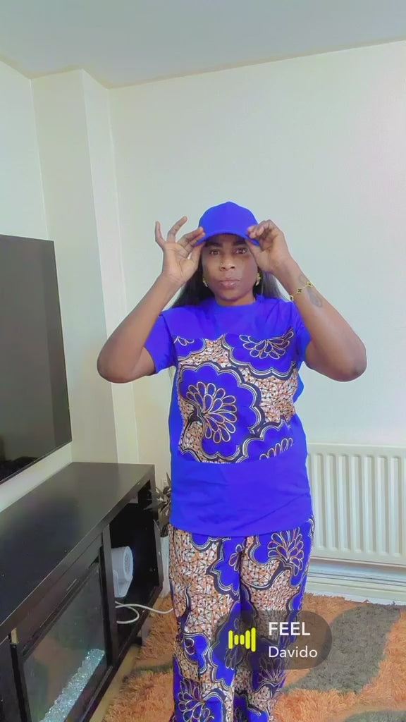 Women’s Three-Piece T-Shirt, Trousers & Hat Set