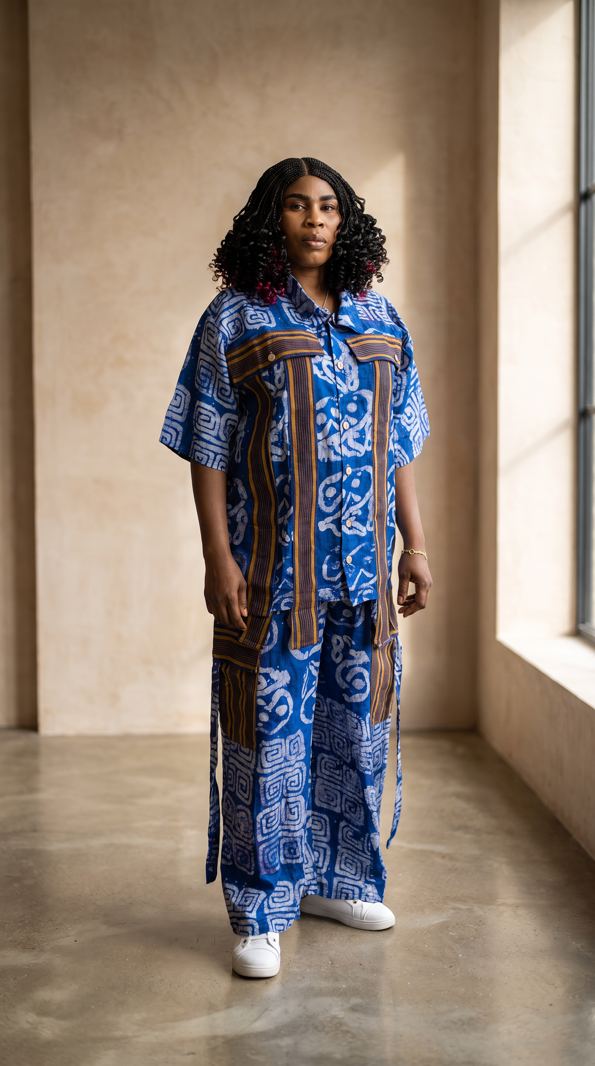 Women's Two-Piece Wide-Leg Trousers Set