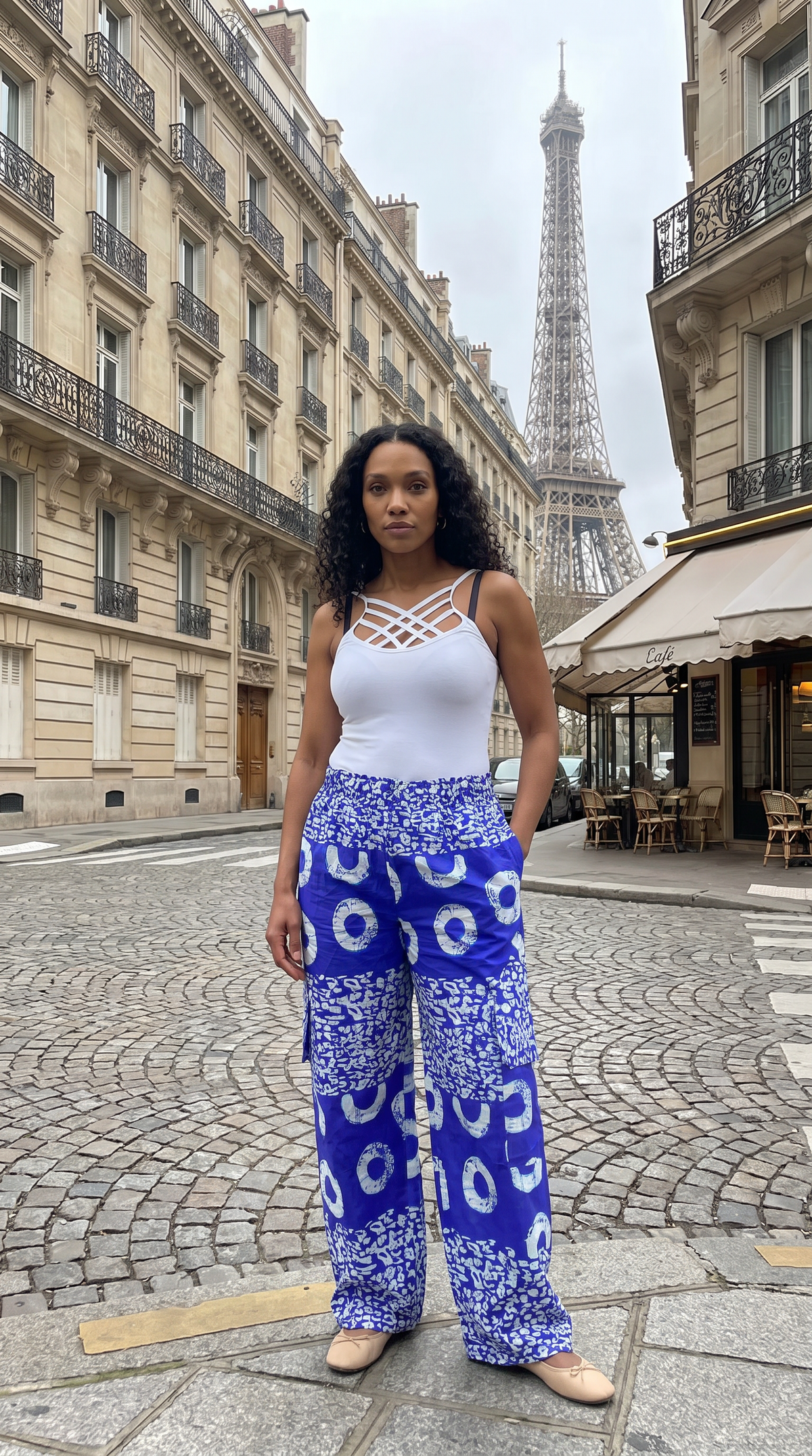 Women’s Wide-Leg Trousers Drawstring And Top Set | M–4XL