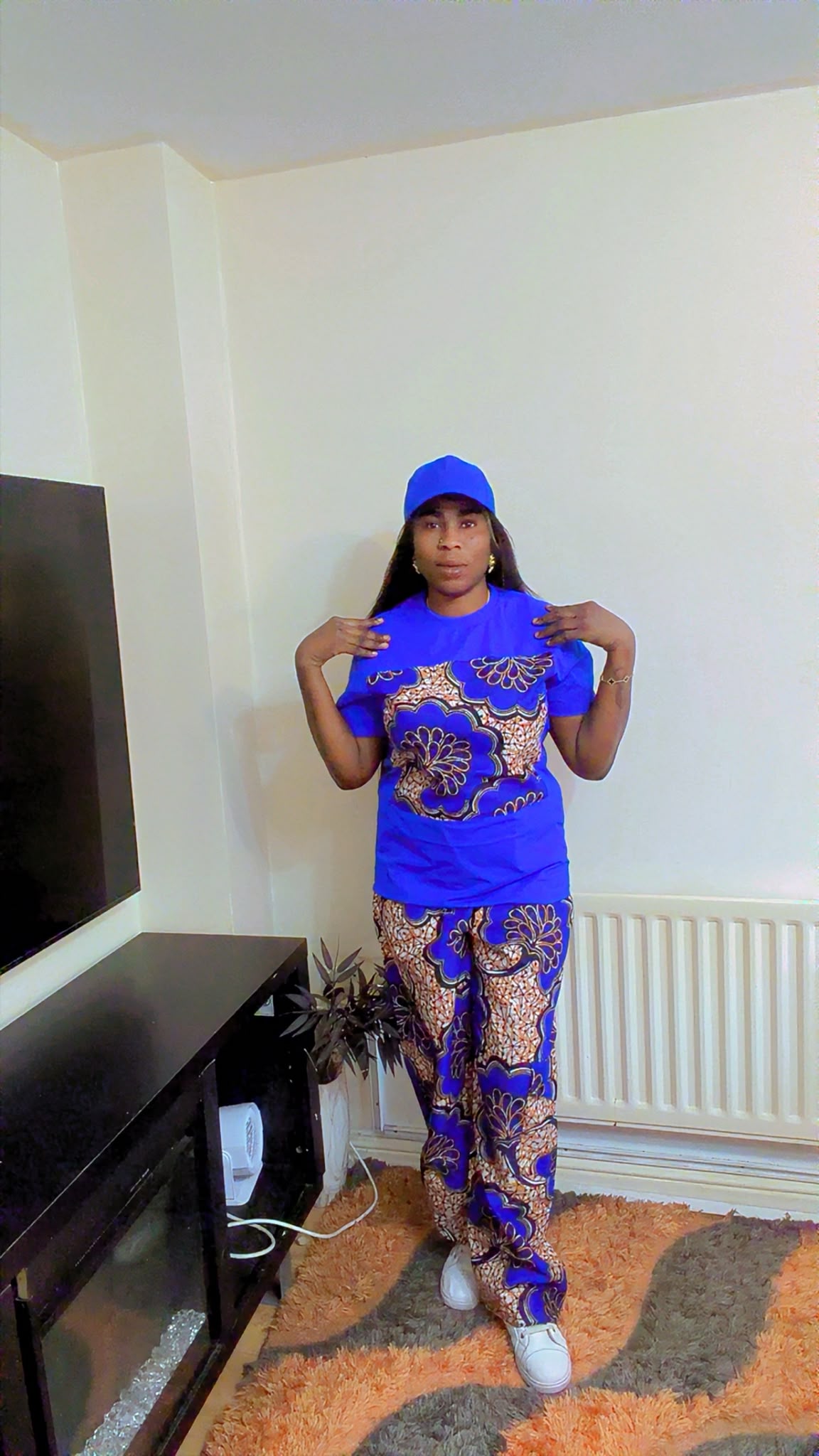 Women’s Three-Piece T-Shirt, Trousers & Hat Set