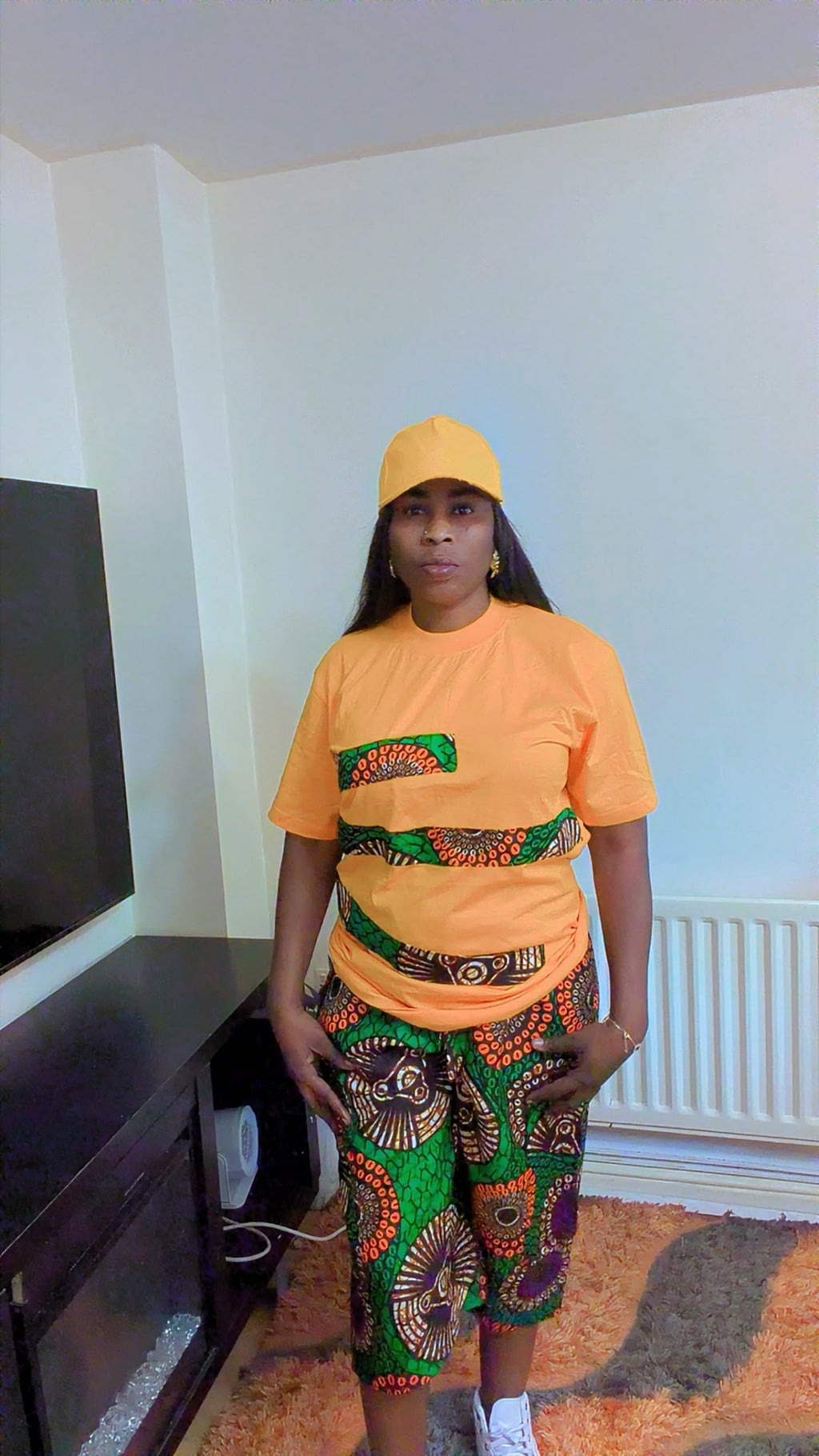 Women’s Three-Piece T-Shirt, Trousers & Hat Set
