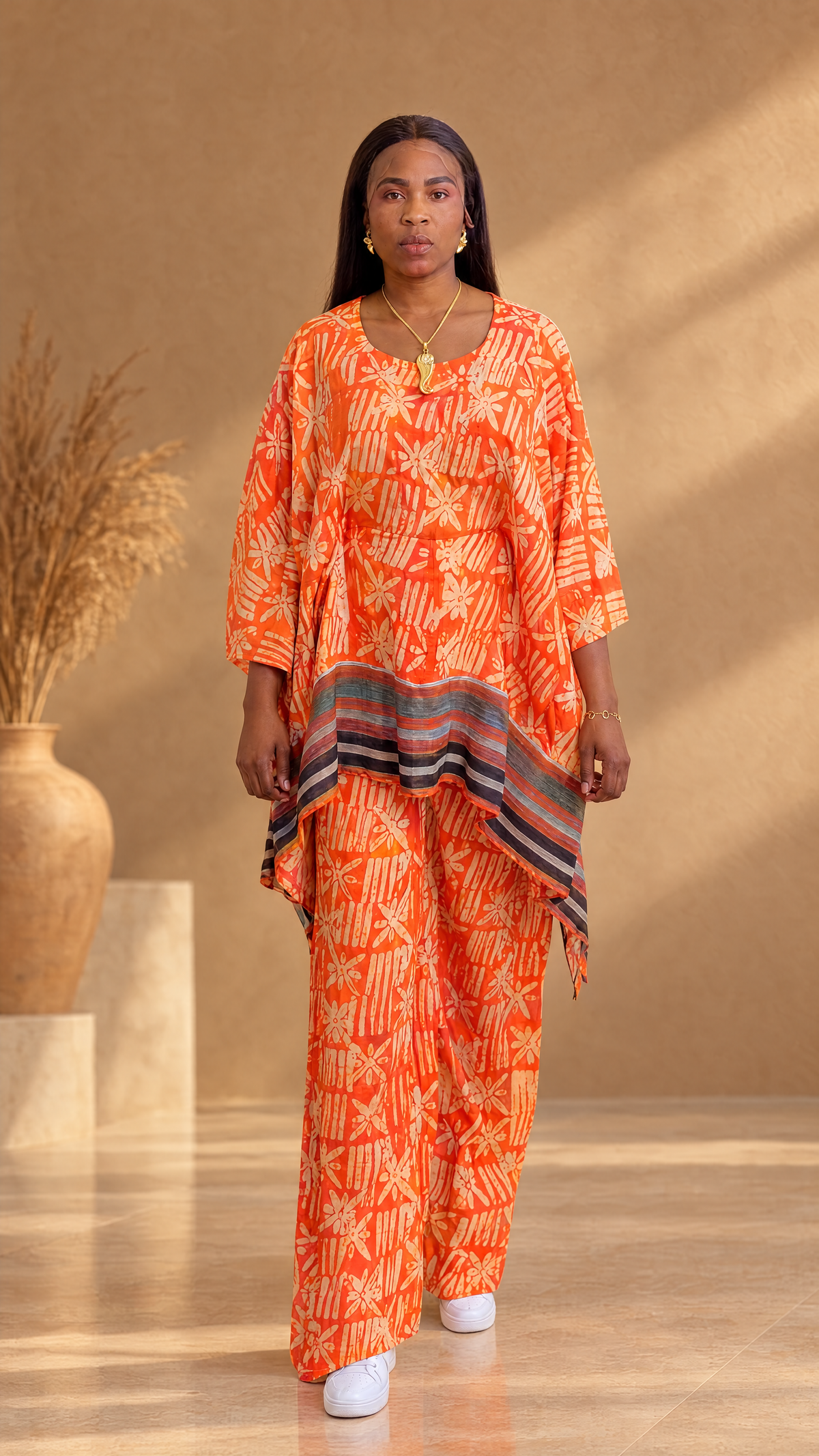 Women's Two-Piece Wide-Leg Trousers Set