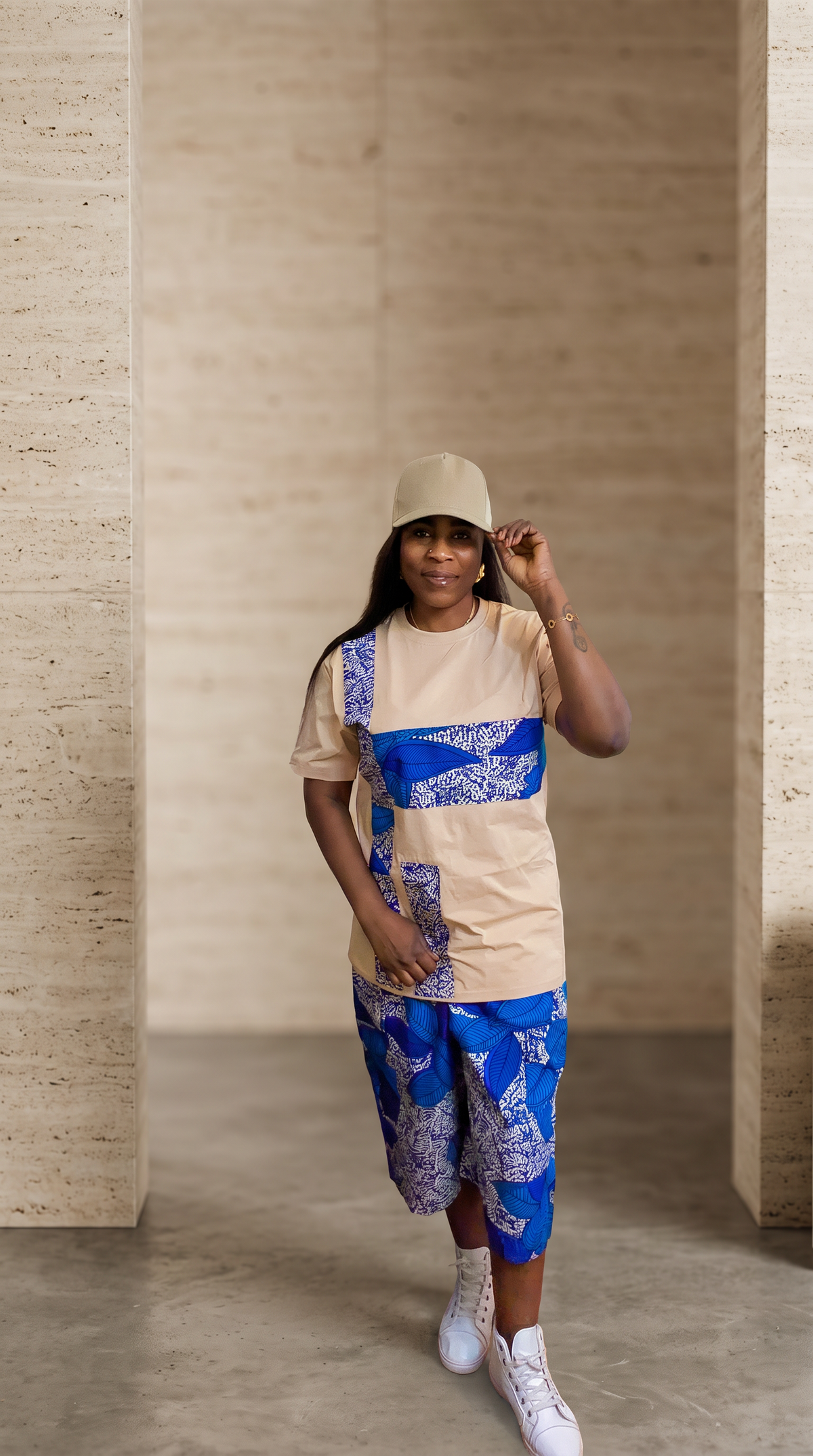 Women’s Three-Piece T-Shirt, Trousers & Hat Set
