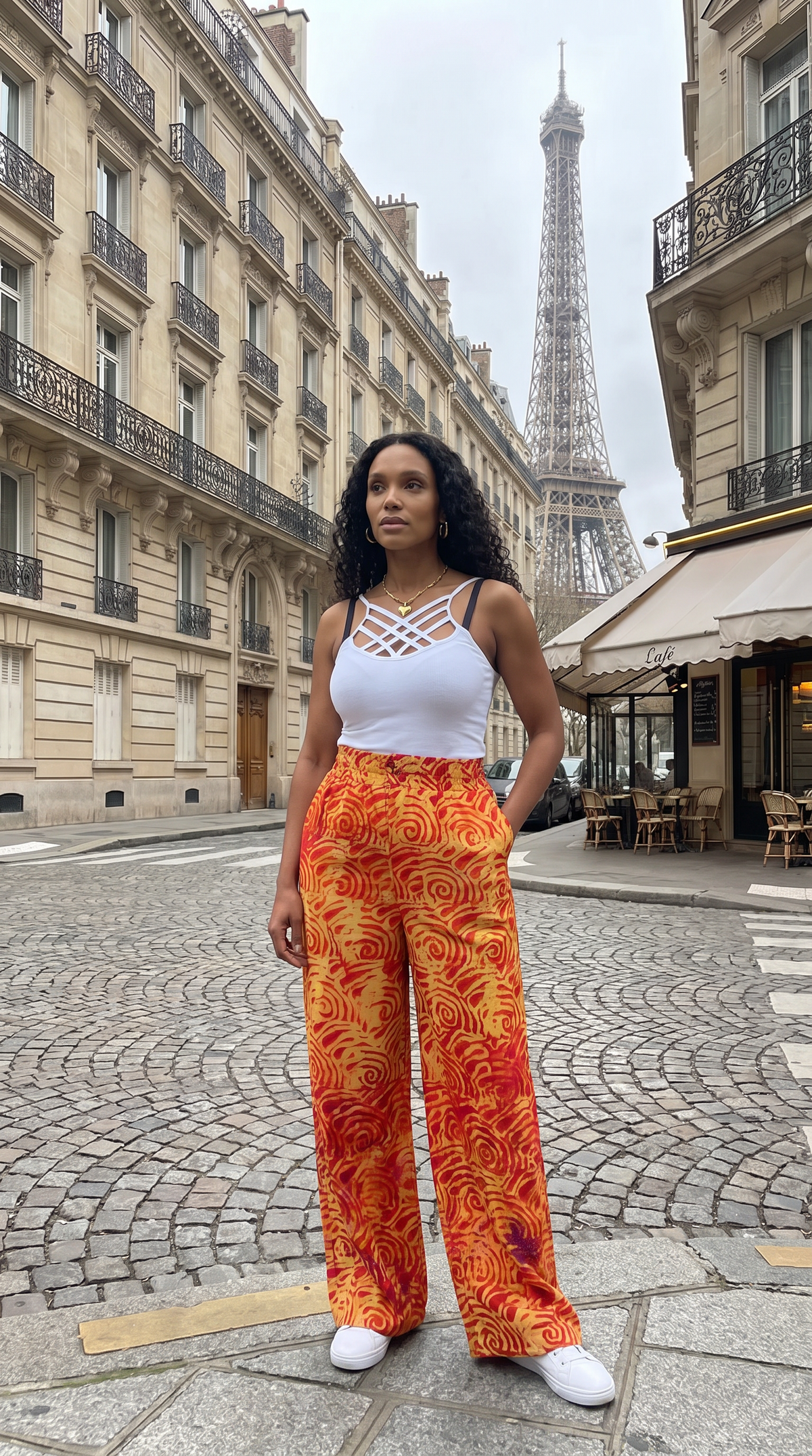 Women’s Wide-Leg Trousers Drawstring And Top Set | M–4XL