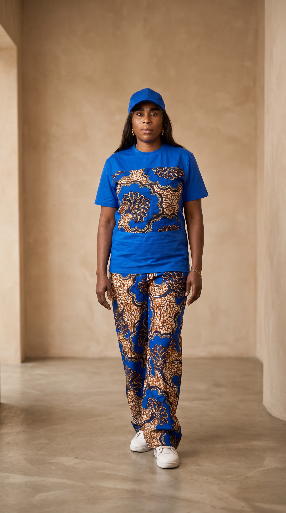 Women’s Three-Piece T-Shirt, Trousers & Hat Set